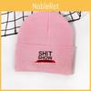 With Knit Hat Shit Show Letters Embroidered For Autumn Winter Warmth Fashion