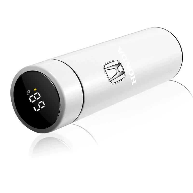 2025 Car New Honda 500ml Stainless Steel Car Emblem Intelligent Temperature Cup Coffee Cup For Honda CRV Accord Mugen Prelude FI