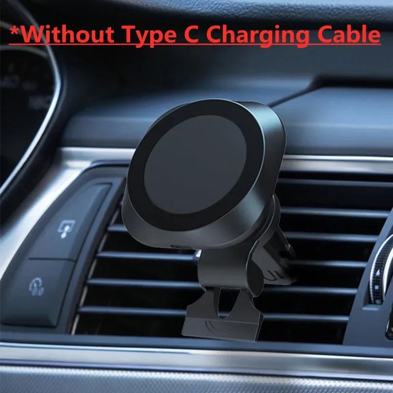 

15W Magnetic Car Wireless Charger macsafe for iPhone 14 13 12 pro max Samsung mini Air Vent Car Phone Holder Stand Fast Charging
