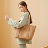 2024 Genuine Leather Women's Tote: Large Capacity Summer Handbag for Work and Commute.