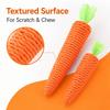 Cat Toy Carrot Sound Pet Products Bite Resistant Paper Rope Scratcher Clean Teeth Interactive Play Cat Carrot Chew Toy for Cat