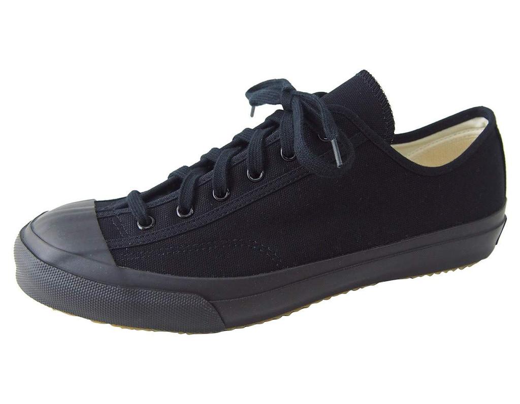 Moonstar Lifestyle GYM CLASSIC Canvas Made in Inner Vulcanized Black Size E Sneakers, Japan, Wingtip, Construction, Mono, 27.5 cm,