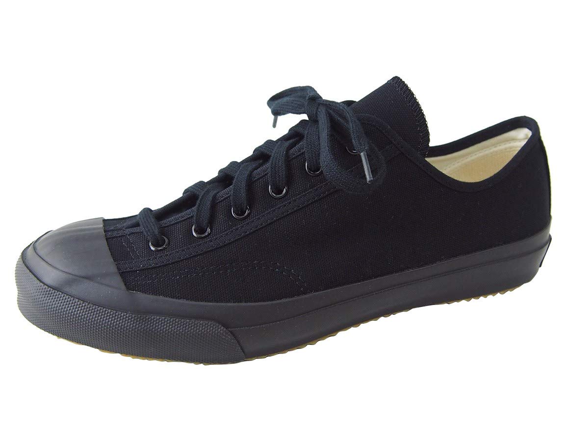 

Moonstar Lifestyle GYM CLASSIC Canvas Sneakers, Made in Japan, Inner Wingtip, Vulcanized Construction, Black Mono, Size 27cm, E