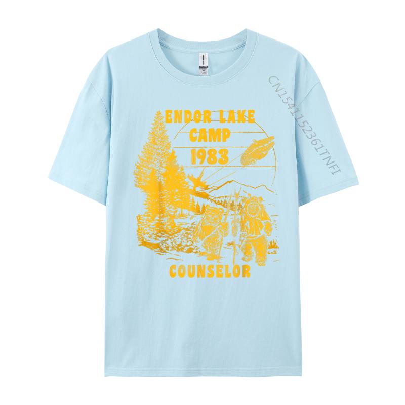 Ewok Endor Lake '83 Camp Counselor 2024 Popular Men T Shirt Casual Design Tshirts Combed Cotton Printed Tops & Tees Wholesale