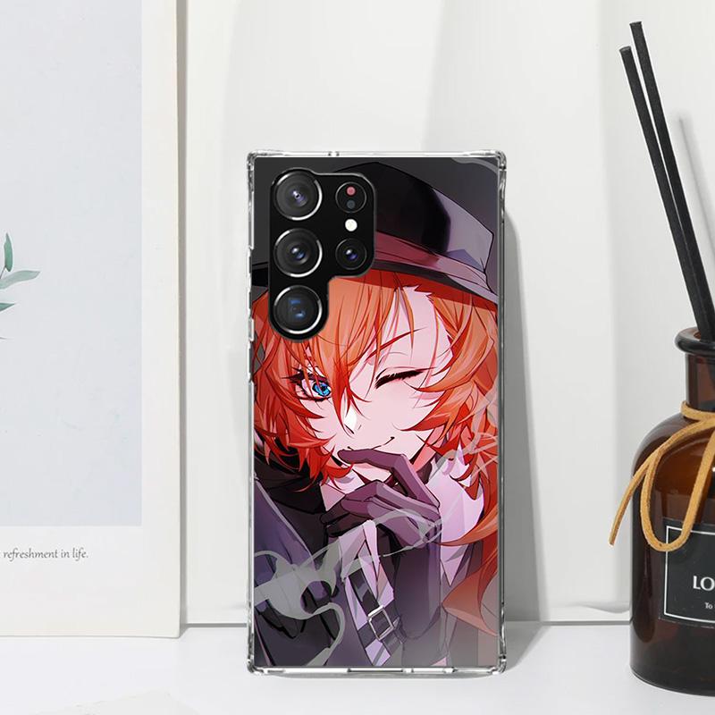 Bungo Stray Dogs Nakahara Chuuya Phone Case For Samsung Galaxy S25 S24 S23 S22 Ultra S21 FE S20 Plus S10 + S10E Art Fundas Back