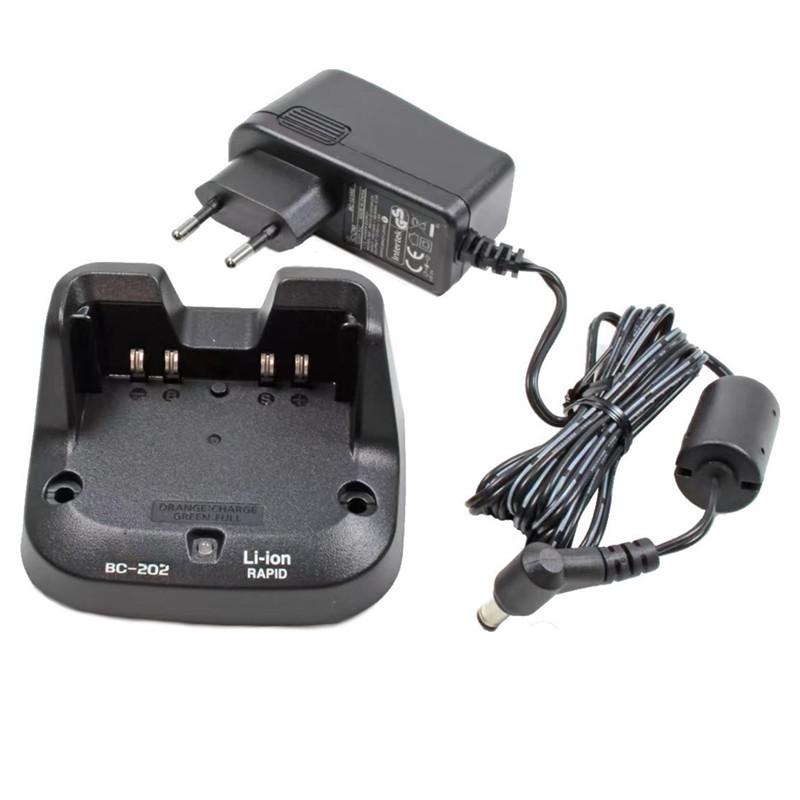 IC-51A Walkie-Talkie Desktop Charger BC-202/BC-123S with UK/US/EU Adapter