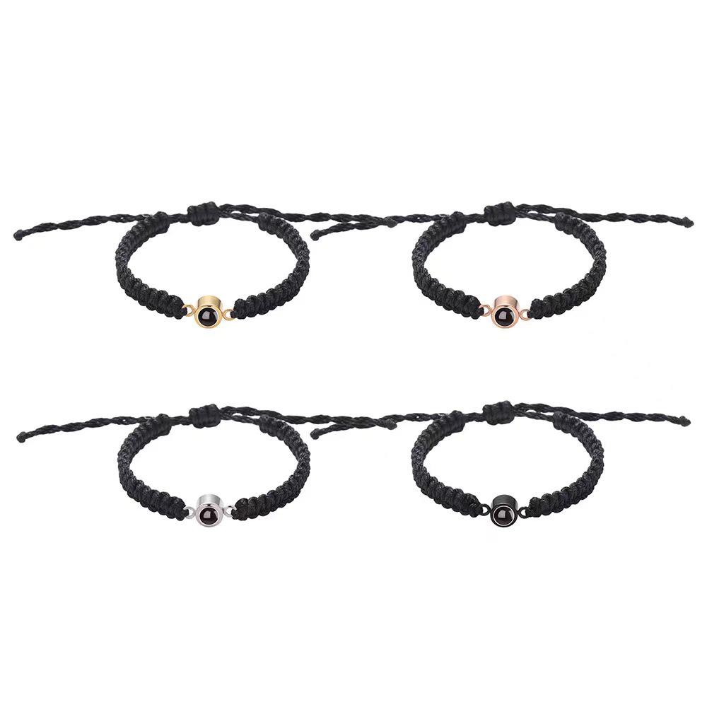 100 Talen Gepersonaliseerde Kleur Foto Projectie Armband - Unisex Cadeau