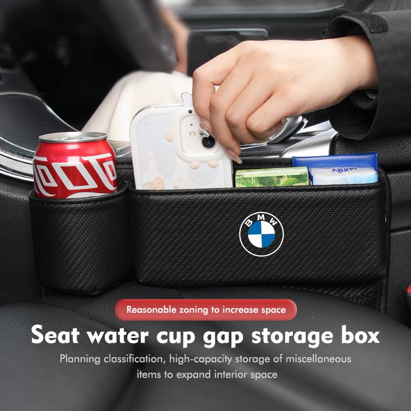 Multifunction Car Seat Gap Storage Box Water Cup Holder Card Bag For BMW E87 E70 E91 E30 G20 E92 E93 E60 E46 E90 G30 E53 X1