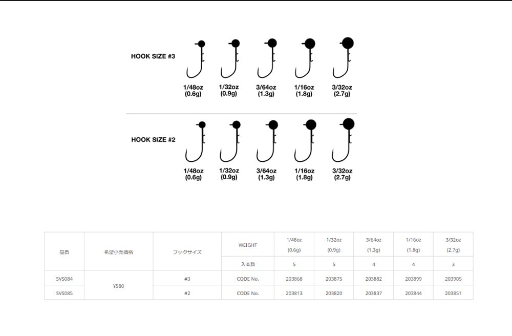 RYUGI Jig Head Vespa #2 1.8g Black