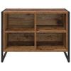 Shoe Cabinet with Storage Rustic Wood Finish 60 x 35 x 44 cm Engineered Wood