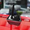 AIRSPEED Shark Fin Antenna Cover for Mini Cooper R55/R56, Waterproof Protective Layer, Carbon Fiber Look Car Decoration (Black)