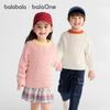 BalabalaOne Men's and Women's Sweater Winter New Style Twisted Flower Hooded Sweater Knitted Sweater
