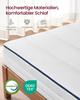 VASAGLE Mattress, 140 X 200 Cm, Double Mattress Made of Gel Memory Foam, Medium Firm, H3, 7-Zone Support, Breathable, Removable