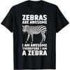 Funny Zebra Art for Men Women Kids Zebra Animal Print Zebra T-Shirt
