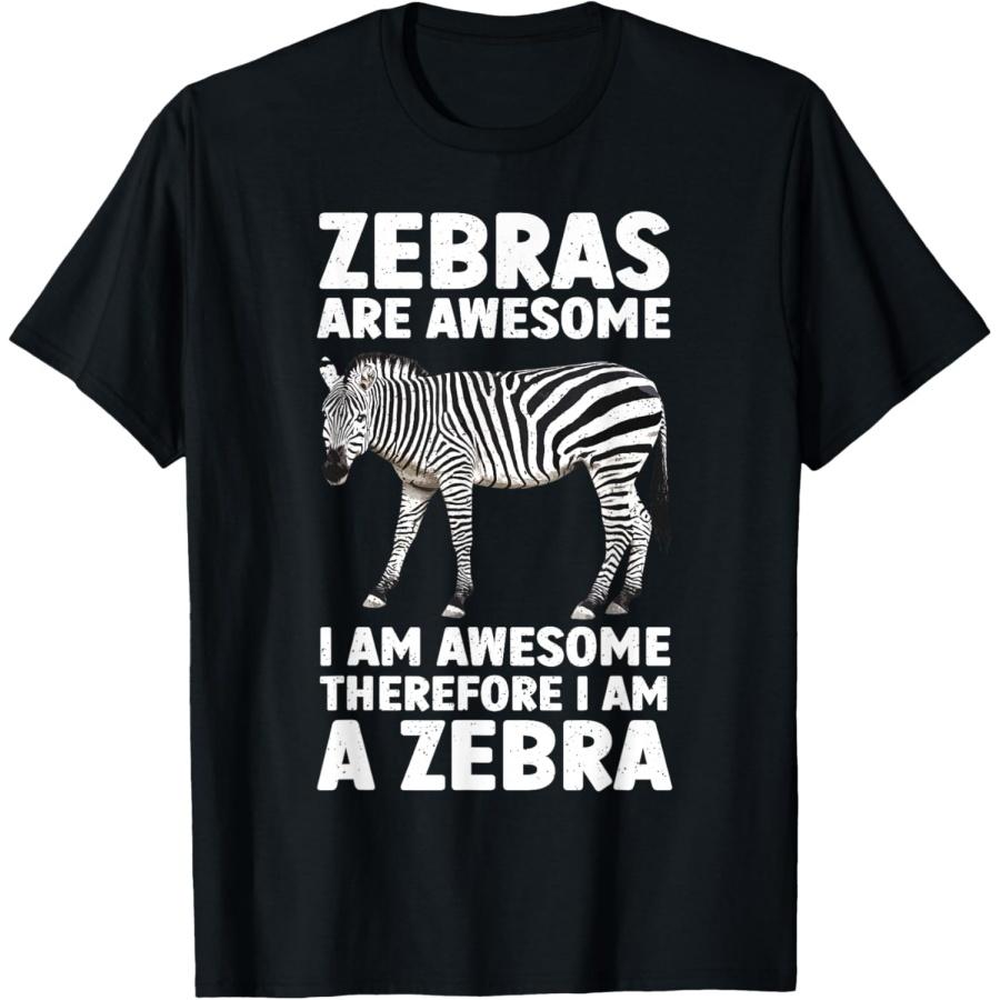 Funny Zebra Art for Men Women Kids Zebra Animal Print Zebra T-Shirt S