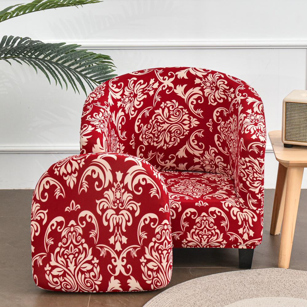 Semi-Circular Club Chair Protective Sofa Cover