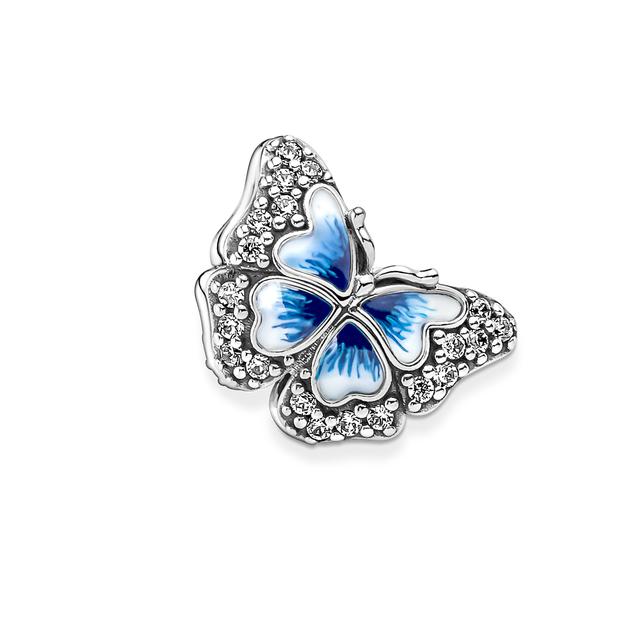 2022 New 925 Sterling Silver Butterfly of Flower Fit Original Charm Bracelet DIY Fashion Silver 925 Jewelry Making
