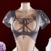 Sexy One-piece   Hollow Open Bra Baby Doll Cosplay Bodysuit Sexy Women's Sex Clothes Crotchless Exposed Navel Erotic Costumes