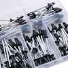 385pcs Metal Blind Rivets Assortment Large Flanges Designs Heavy Duty Fasteners Simple Installation for Secure Fastening