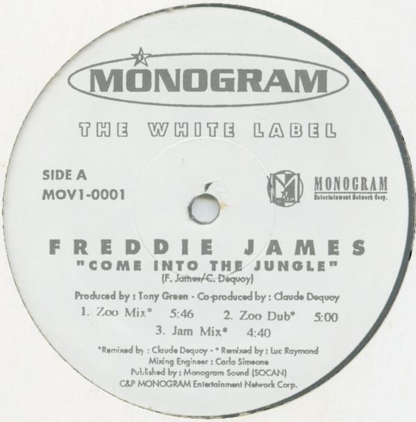 

12inch Record FREDDIE JAMES Come Into The Jungle MOV10001 Monogram 1993 Canada Dance Electronica Used