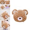 Bear Head Plush Pillow Cartoon Soft Toy Cushion For Kids And Adults