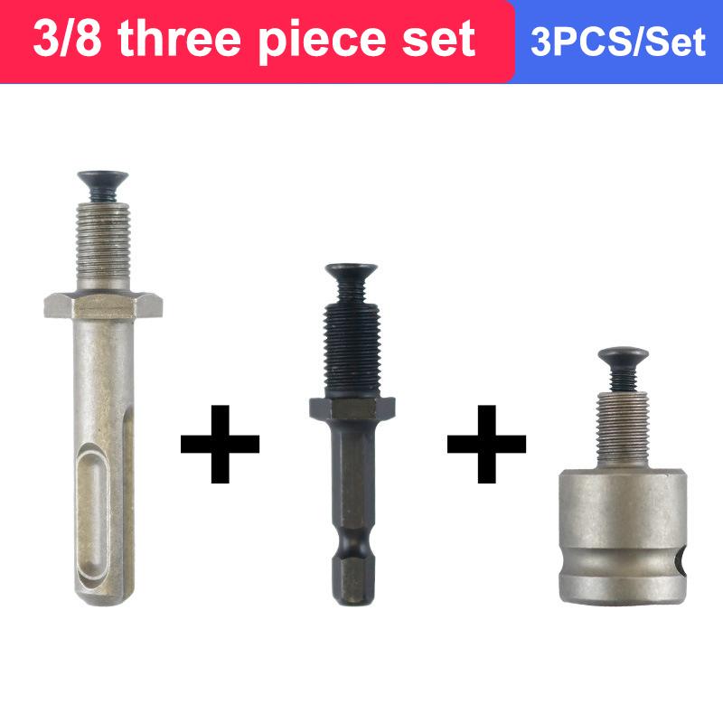 Bohrfutter Schnellwechseladapter 1/2 3/8 Gewinde Schlagschrauber Umbau Sds-Plus Sechskantaufnahme Vierkant Weiblicher Adapter
