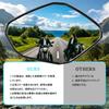 JASIDA Motorcycle Mirrors, Left and Right Set, Aluminum Alloy, CNC One-Piece Molding, Wide-Angle Slightly Curved Mirror Surface, Vibration Resistant,