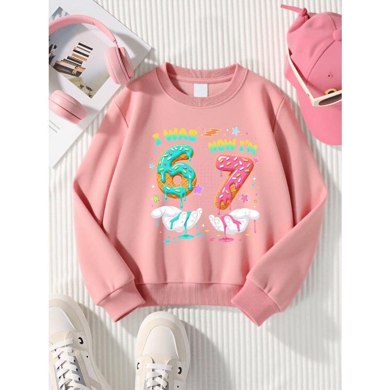 Kids Sweatshirt , Autumn And Winter Round Neck Sweatshirt Casual Comfortable Warm Fashion Printed Top