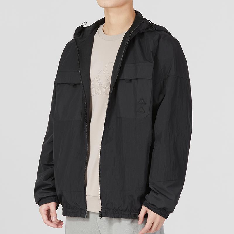 adidas Essentials Woven Jacket Men Outerwear Black IA6959