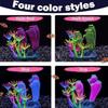 Realistic Simulation Thumb Coral Ornament Silicone Colorful Luminous Coral Artificial Plants Fluorescence Glowing Coral Aquarium