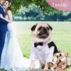 Ropa para mascotas Camisa para perro Esmoquin para perro Camisa con pajarita para perro niño Fiesta de boda Bulldog Pug Disfraz de cachorro Mascota Teddy Trajes finos de verano