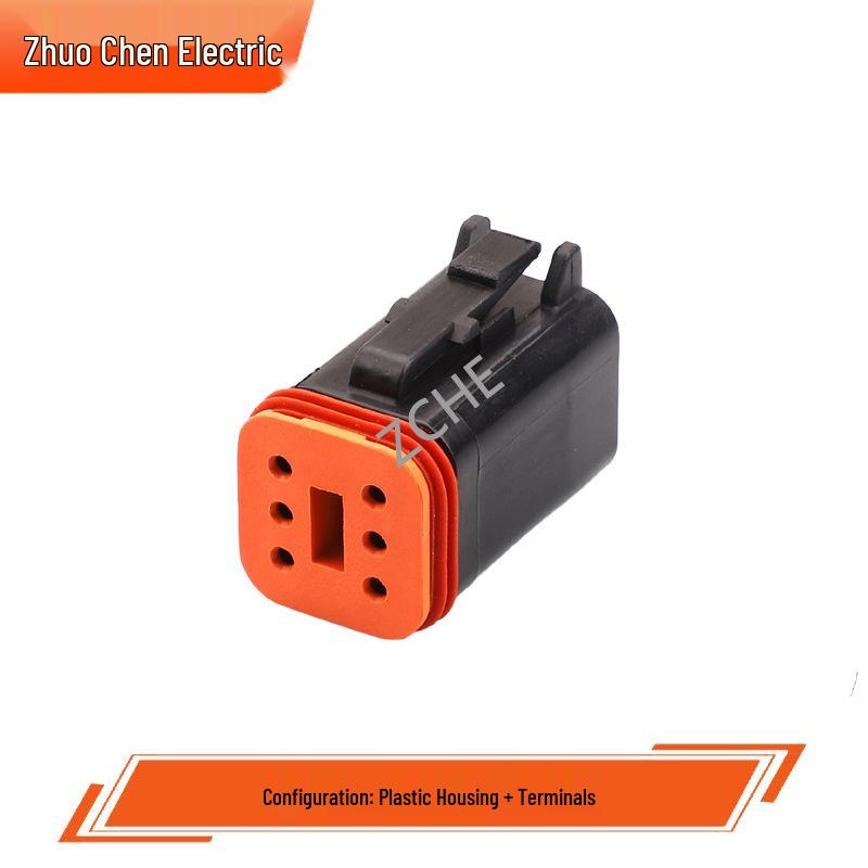 6-Pin Male-Female Connector Plug & Receptacle (DT04-6P-E004 / DT06-6S-E004)