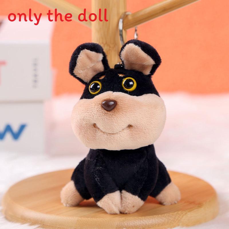 Cuter Dog Honeybee Plush Keychain Pendant With Squat Design For Gift Girls