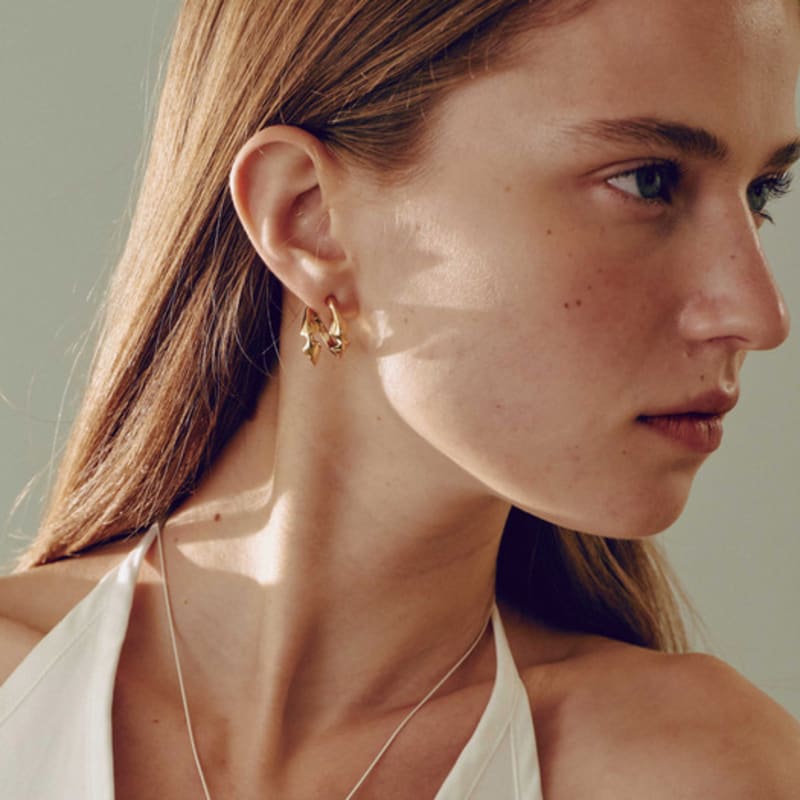 YUSOWA DUNE COILING EARRING (GOLD)