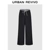 UR Women's Casual Plaid Drawstring Straight Leg Pants