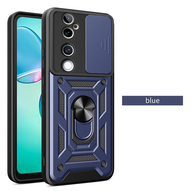 Armor Case For VIVO V40 Pro V40 SE V30 Lite 5G V30e Cover Lens Protection With Ring Magnetic Stand Holder Coque Fundas