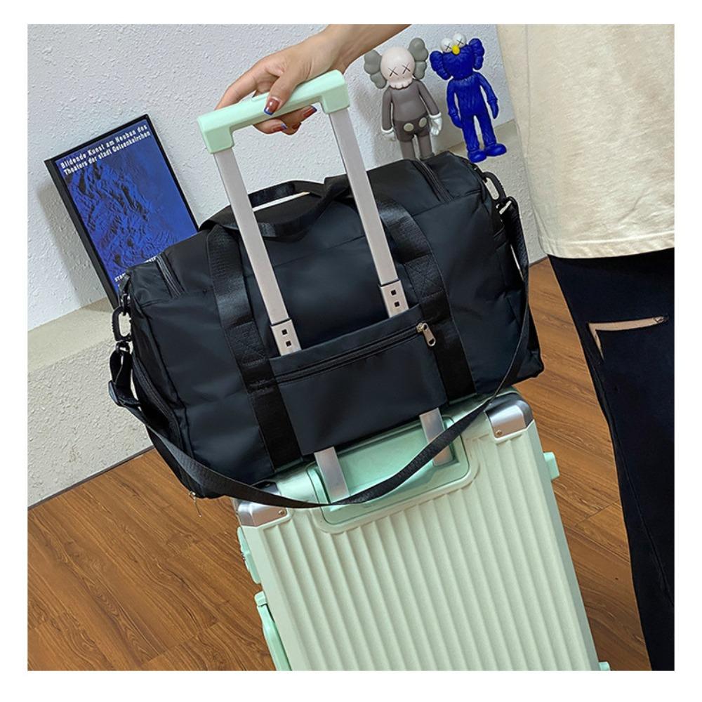 New large-capacity luggage bag foldable shoulder bag swimming fitness fashion oblique span bag dry and wet separation travel bag