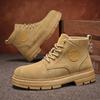 Höst Nya Skor för Män Stövlar Utomhus Höga Toppar Läder Fritidsskor Ungdom Street Cool Ankelstövlar