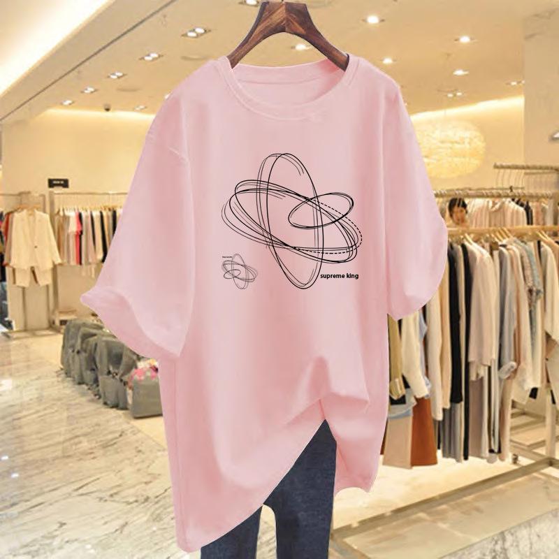 Women's Summer Fashion Loose Crew Neck T-Shirt