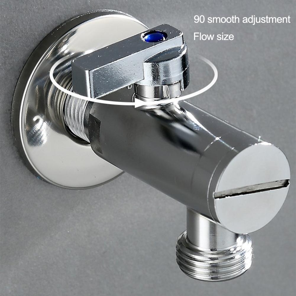 Eckventil Toilette Großes Durchflusswinkelventil 304 Edelstahl Wasserabsperrventil Badezimmer Küchen Zubehör Heizungsventil