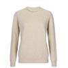 Shop   Women S Wholegarment Solid Long Sleeve Knit Light Brown Bom Wkn260044