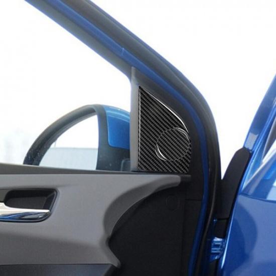 4Pcs Carbon Fiber Interior Door Pillar Cover Trim For Chevrolet Sonic 2012-2016