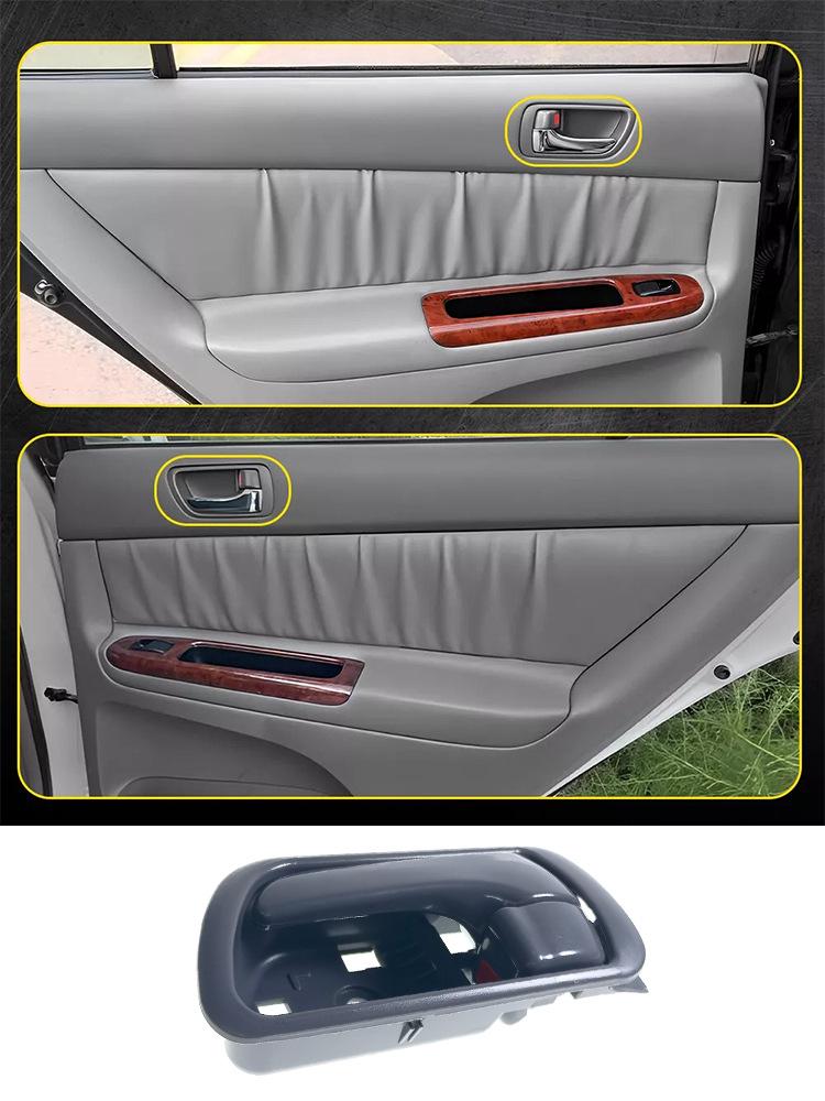 Left and Right Door Inner Pull Handles for 2002-2006 Toyota Camry (Part Nos. 69206-33040 LH / 69205-33040 RH).