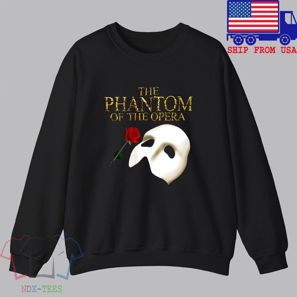 Phantom Of The Opera Broadway Show Men#039;s Black Size S to 3XL Unisex T-Shirt XXXXL