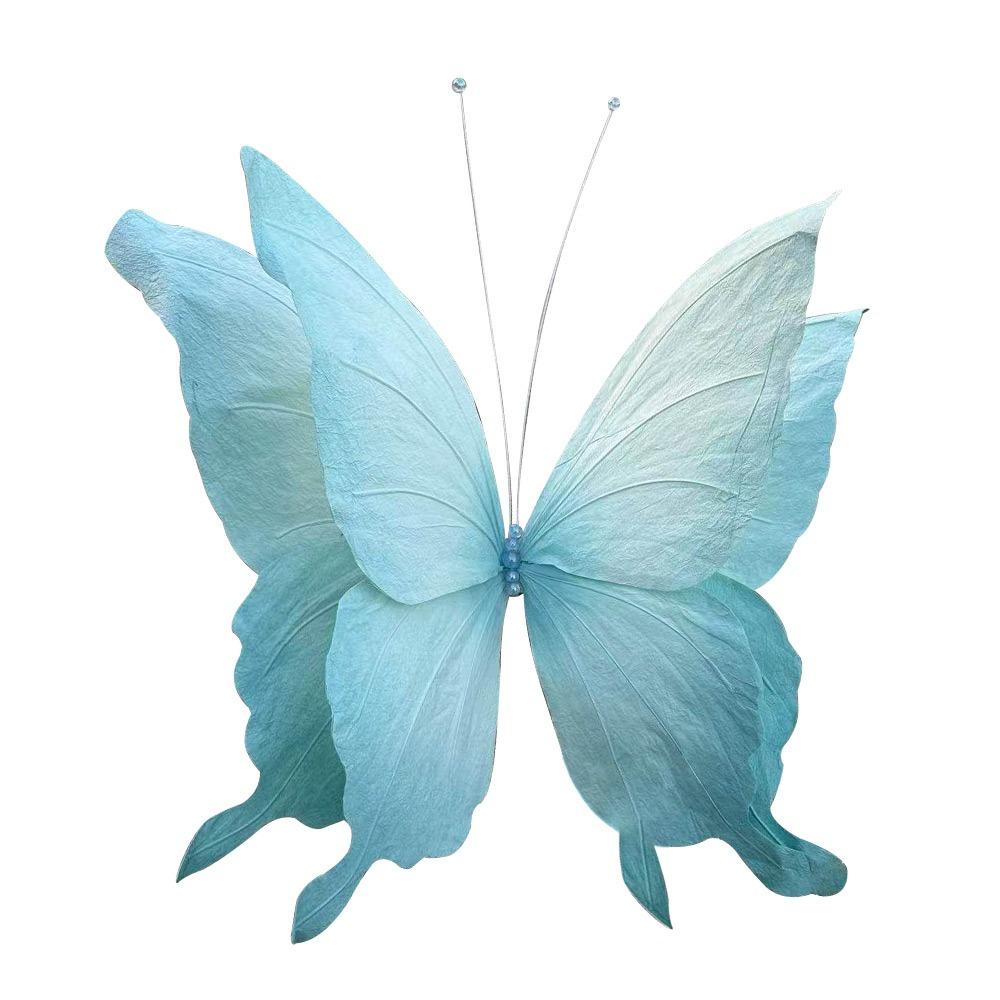 Large Size Butterfly Decoration Three-dimensional Giant Size Butterfly Ornaments Colorful Simulated Design небесно-голубой