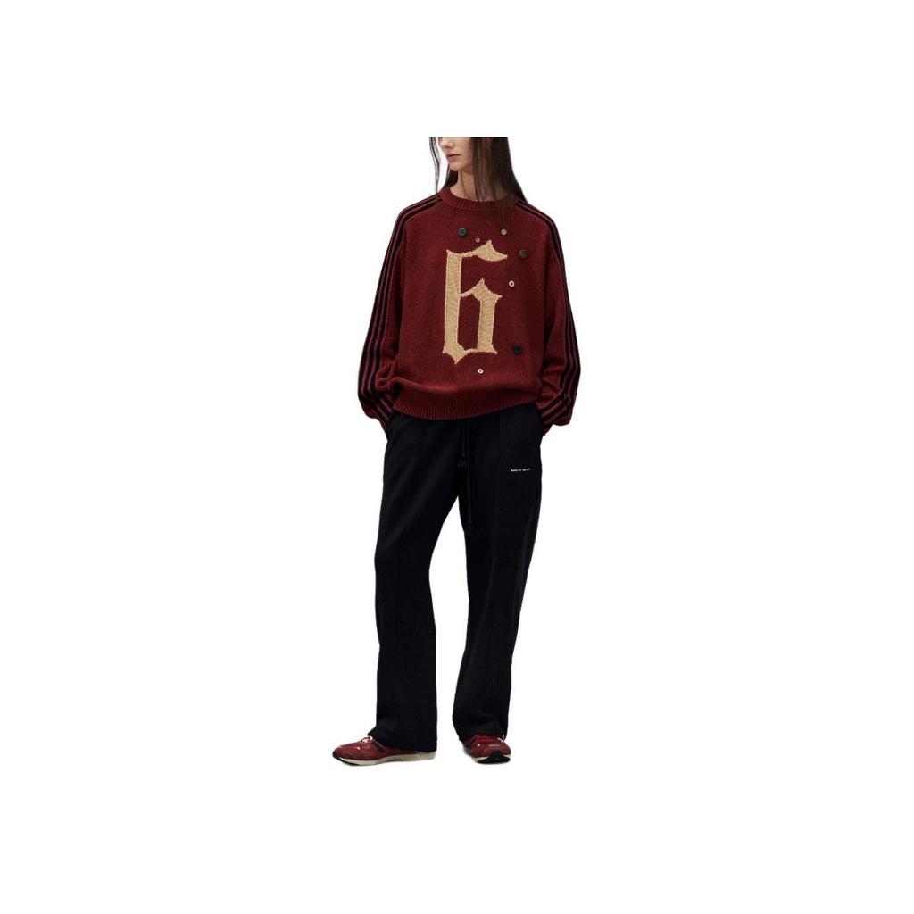 Adidas Originals X Song For The Mute Collaboration Loose Knit Striped Long Sleeve Sweater Unisex Sweater KC0327