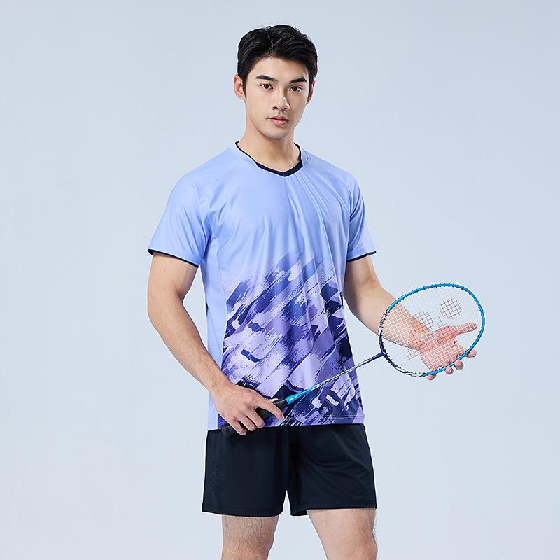 Quick-Dry Breathable Badminton & Volleyball Unisex Training Uniform Set with Printed Numbers