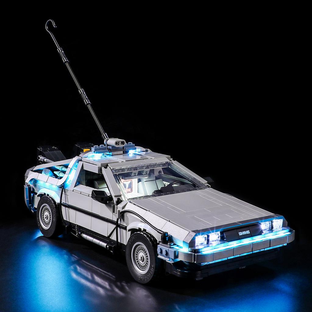 DIY LED Lighting Kit For LEGO Icons 10300 Back To the Future Time Machine Building Block Toy Decoration Adjustable Lighting Accessories