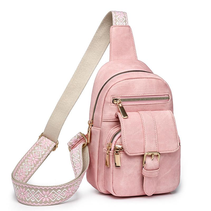 

Сумка-брим для женщин Простая и модная Нагрудная сумка из стираной кожи Повседневная сумка кроссбоди для шопинга Уличная трендовая наплечная сумка