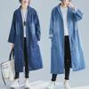 2023 Autumn Korean Big Pocket Plus Size Denim Jacket for Women